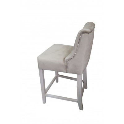 Beige Bar Stool Set of 10 Fabric Design Bar Stools Chesterfield Chairs