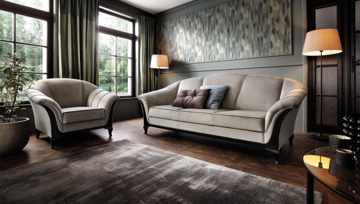 Sofas 3-seater 230 x 92 cm Couches Designer Modern Style Furniture Couch Soft Sofa
