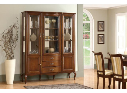 High-quality display cabinet wood glass showcases classic Italian furniture new