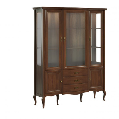 High-quality display cabinet wood glass showcases classic Italian furniture new