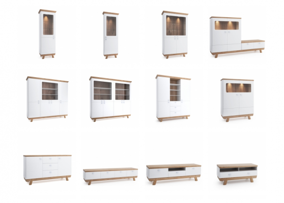 RTV sideboard TV cabinet cabinet TV table modern wooden cabinet AS-RTVM