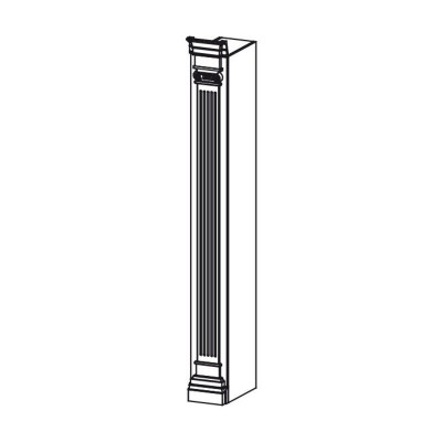 Classic column end element for cabinet cabinet wall L, R - Model BA - 20