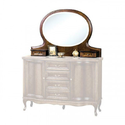 Classic designer mirror with drawers, standing mirror W-NL, top mirror