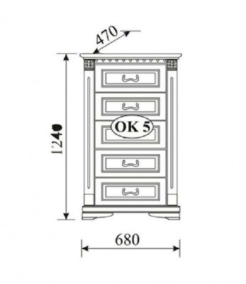 Classic dresser cabinet sideboard solid wood furniture colonial new OK5