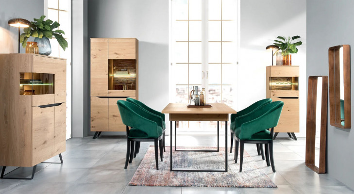 Furniture Hotel Sideboard Modern Dresser Cabinet Dressers Wood Shelf 3 Doors