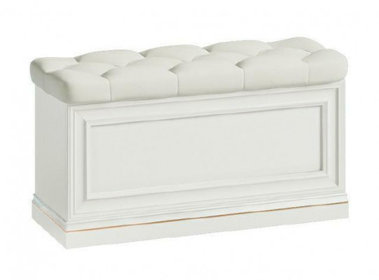 Pouf Ottoman Bench Chest Real Leather Box Cupboard Walk-in Wardrobe New