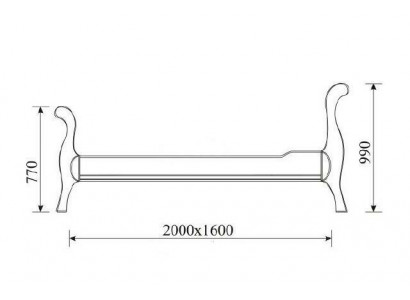 Real Wood Solid Colonial Style Bed 160/180x200cm Beds Double Bed New Marriage OB