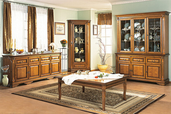 Classic cabinets wardrobe shelving closet solid colonial style O2D
