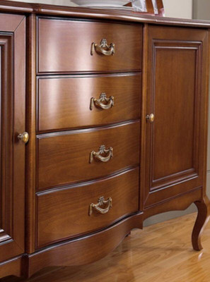 Cabinet Classical Display Cabinet Solid Wood Real Wood - Model PR-W2