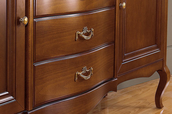 Cabinet Classical Display Cabinet Solid Wood Real Wood - Model PR-W2
