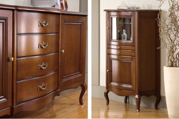 Cabinet Classical Display Cabinet Solid Wood Real Wood - Model PR-W2