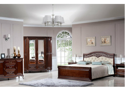 Double Bed Classic High-Quality Designer Chesterfield Full Leather Bed Beds