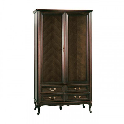 Wardrobe Closet Italian Furniture Wood Antique Style Solid Wood Classic