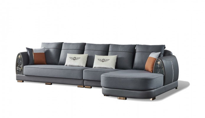 Sectional sofa L-shape design sofa corner sofa couch upholstered sofas leather