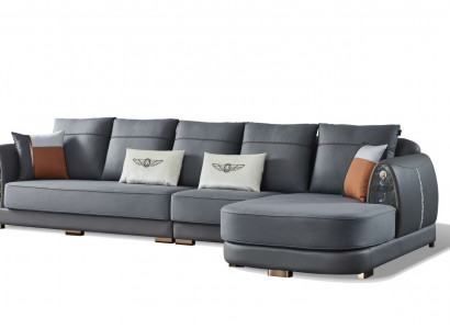 Sectional sofa L-shape design sofa corner sofa couch upholstered sofas leather
