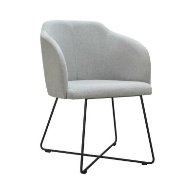 Modern armchair group 8 chairs set green upholstered armrests