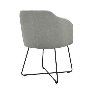 Modern armchair group 8 chairs set green upholstered armrests