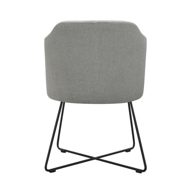 Modern armchair group 8 chairs set green upholstered armrests