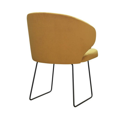 Modern armchair group 8 chairs set upholstered armrest design