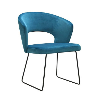 Modern armchairs group 8 chair set green upholstery armrest design