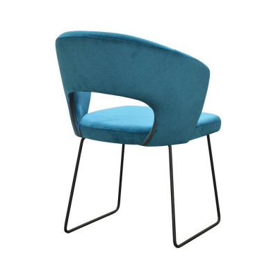 Modern armchairs group 8 chair set green upholstery armrest design