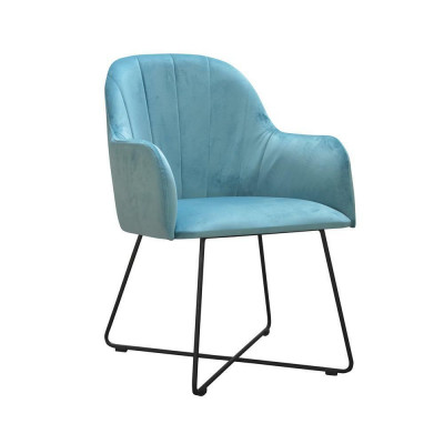 Chair 6x Dining Room TV Club Textile Seat Armchair Set New Lounge
