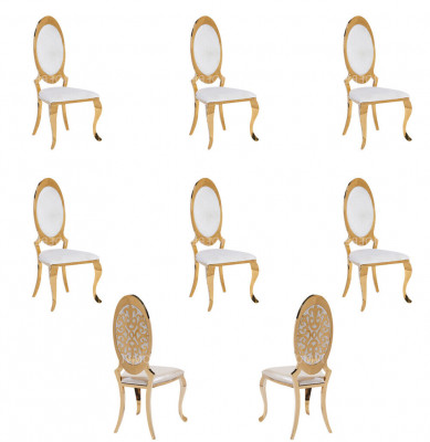 Chair 6x Group Armchair Chairs Set Luxury Textile New Dining Room