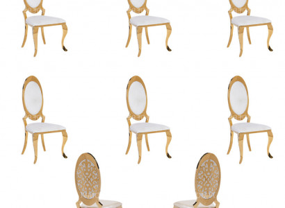 Chair 6x Group Armchair Chairs Set Luxury Textile New Dining Room