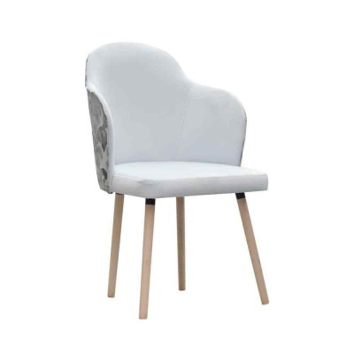 Chair 4x Dining Room Upholstered Chair TV Lounge Club Fabric Seat Armchair Set
