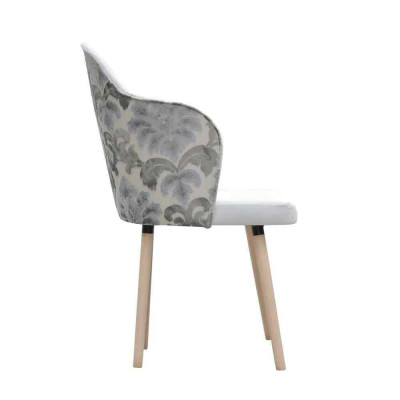 Chair 4x Dining Room Upholstered Chair TV Lounge Club Fabric Seat Armchair Set