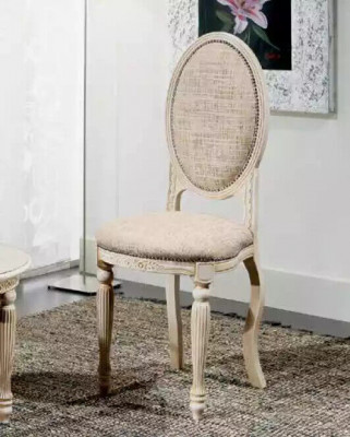 Chair Dining Room Upholstered Chair Classic New Furniture Textile Seat Armchair