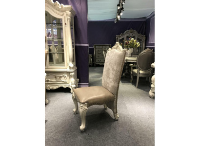 Chair Throne Armchair Dining Room New Wood Antique Style Baroque Rococo Leather
