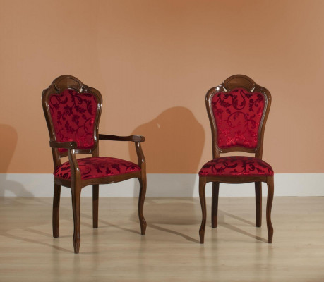 Dining room chair Baroque armchair dining room chairs design textile luxury red