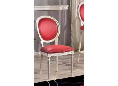 Dining chair pink upholstered chair classic textile seating armchair