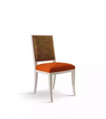 Dining room designer chair wood luxury style classic upholstered chair