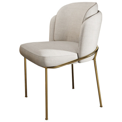 Dining Room 1x Chair Chairs Upholstery Textile Modern Designer Armrest Seat Armchair