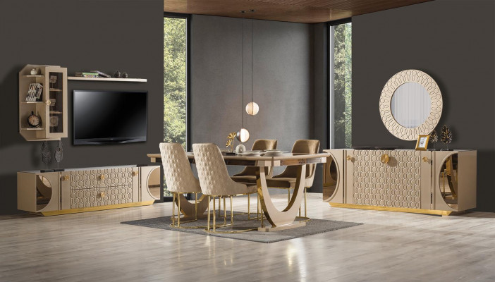 Beige dining room chair, living room sofa, living room club, TV cocktail party new