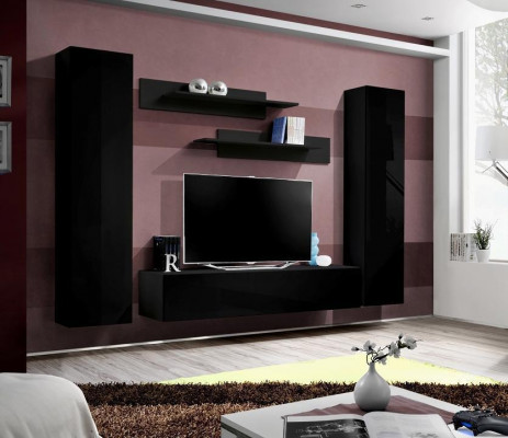 Complete set living room wall luxury furnishing modern furniture