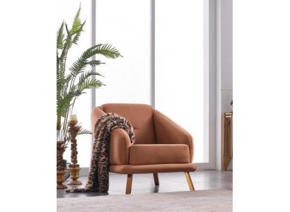 Designer armchair living room luxury seat upholstery textile furniture modern armchair new