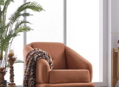 Designer armchair living room luxury seat upholstery textile furniture modern armchair new