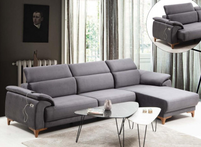 L-shaped sectional modern living room sofa couch upholstered furniture luxury design