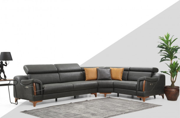 Sectional sofa L-shape sofa couch design upholstery modern textile furniture living room