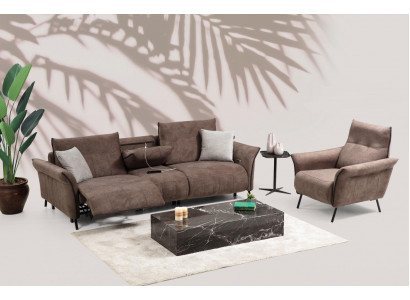 Luxury Complete Set Four-Seater Sofa Couch Designer Armchair Modern Furniture