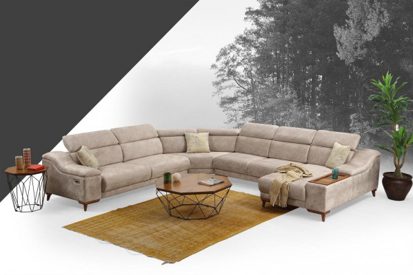 Corner sofa U-shape upholstered sofa couch set corner sofas modern living room