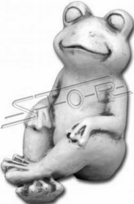 Garden Decoration Frog Terrace Decorative Stone Figure Figurine Statue