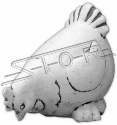Garden Decoration Hen Terrace Stone Figures Figure Deco Statue
