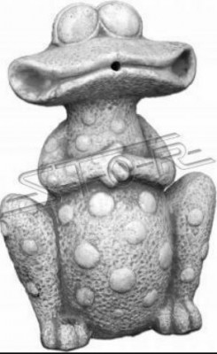 Garden decoration frog terrace stone figure figurines statue decorative