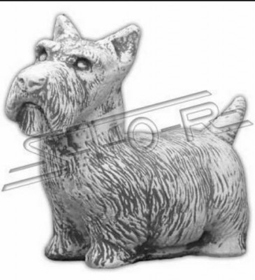 Garden decoration dog terrace stone figures decorative white statue figure