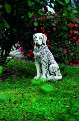Garden Decoration Dog Statue Sculpture Figures Gray Sculptures Designer