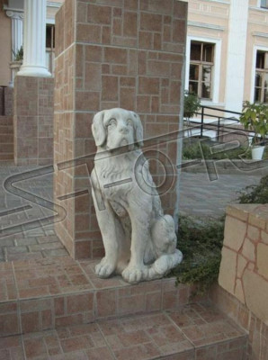 Garden Decoration Dog Statue Sculpture Figures Gray Sculptures Designer